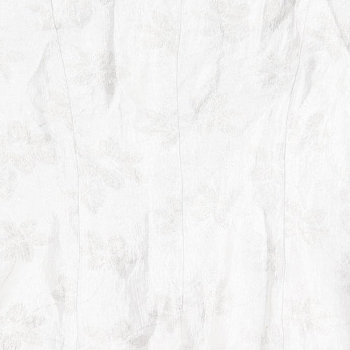 Jacques Vert Womens Silver Floral  Jacket  Size 10  - Subtle shimmer effect