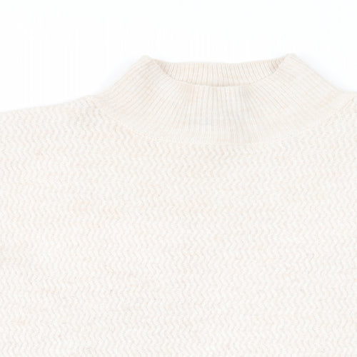 Primark Womens Beige   Pullover Jumper Size S  - Vented side hem Oatmeal