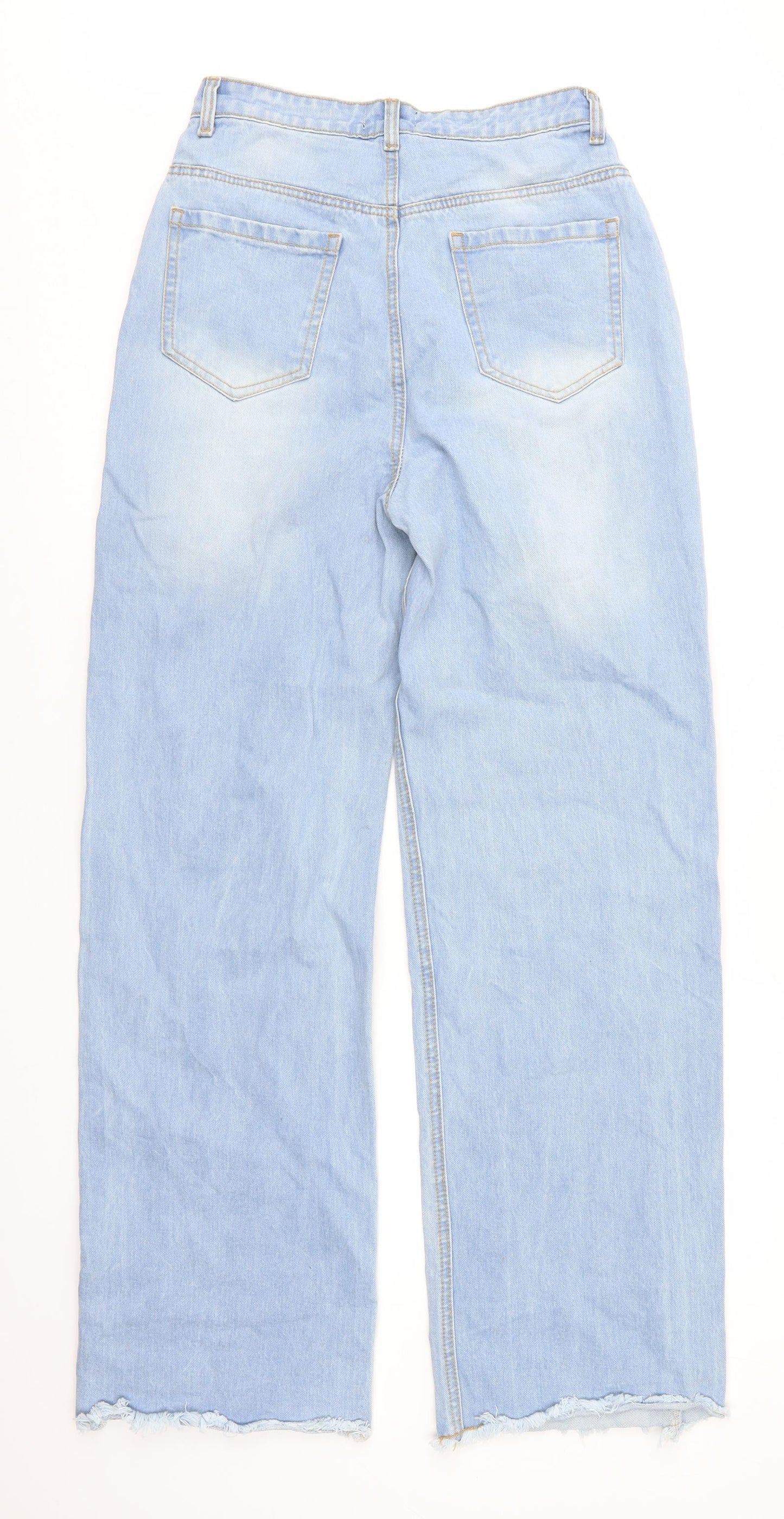 I SAW IT FIRST Womens Blue   Straight Jeans Size 10 L31 in - Wide Legged