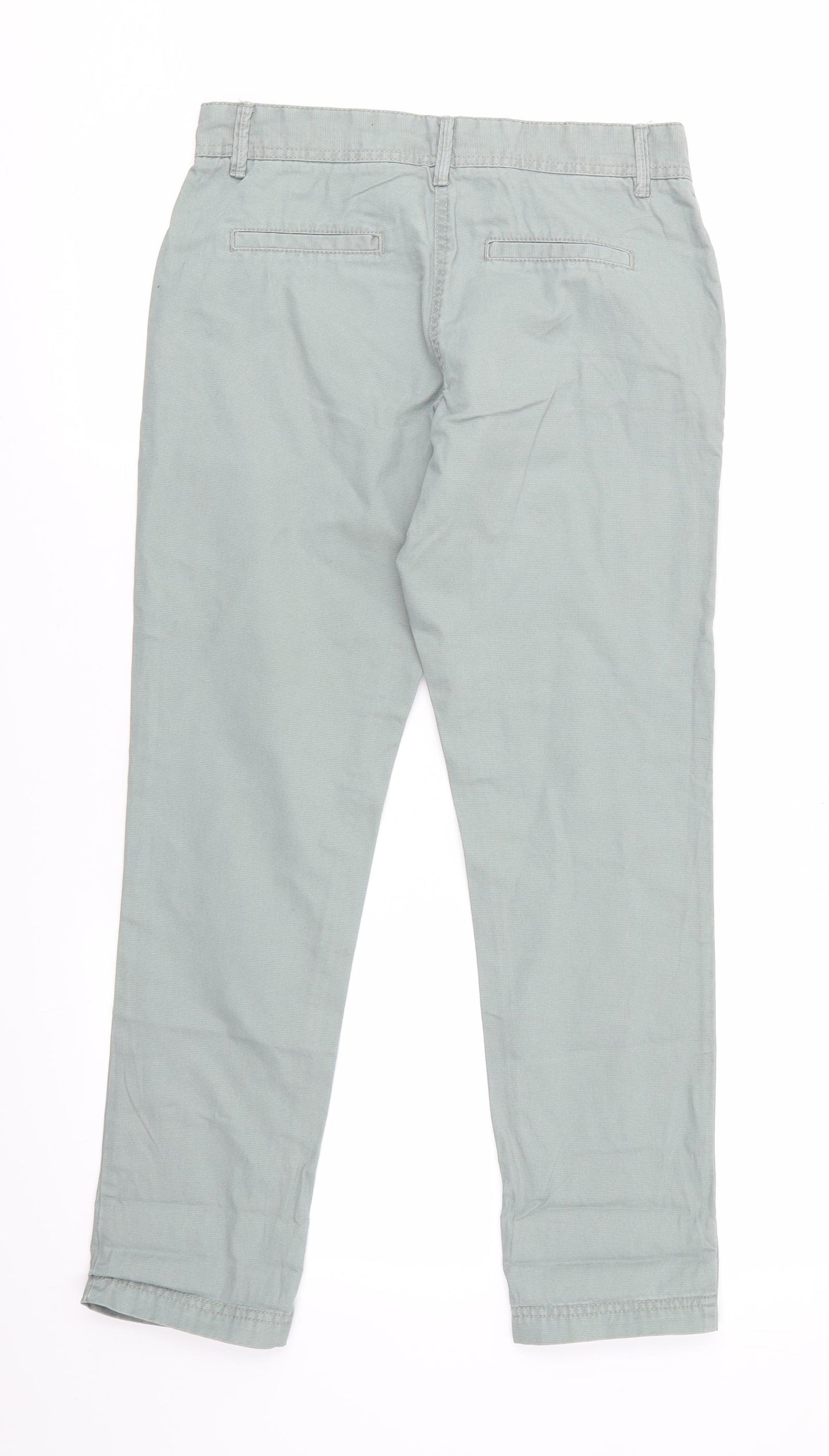 Chino Womens Green   Chino Trousers Size 6 L27 in - Sage Green - Very fine dot like pattern