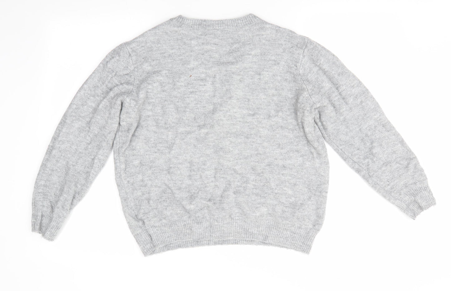 George Womens Grey   Pullover Jumper Size 16  - Beaded Snowflake Subtle Shimmer