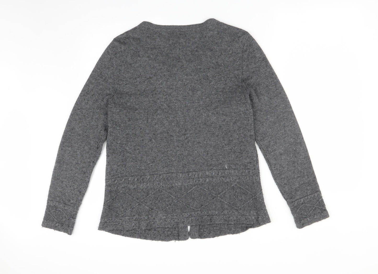 White Stuff Womens Grey   Cardigan Jumper Size 14