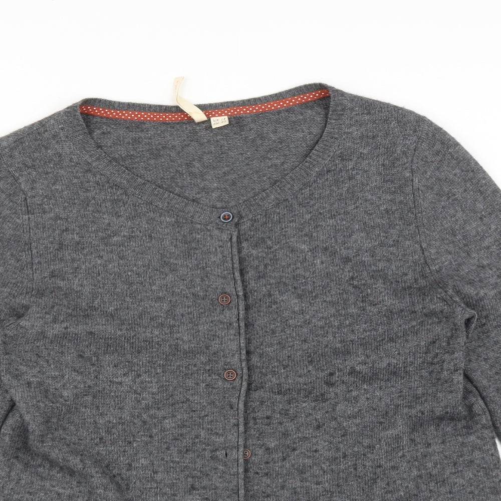 White Stuff Womens Grey   Cardigan Jumper Size 14