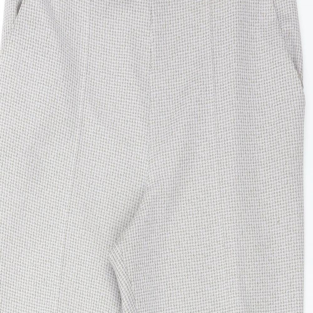 M&S Womens Multicoloured Houndstooth  Trousers  Size 14 L24 in