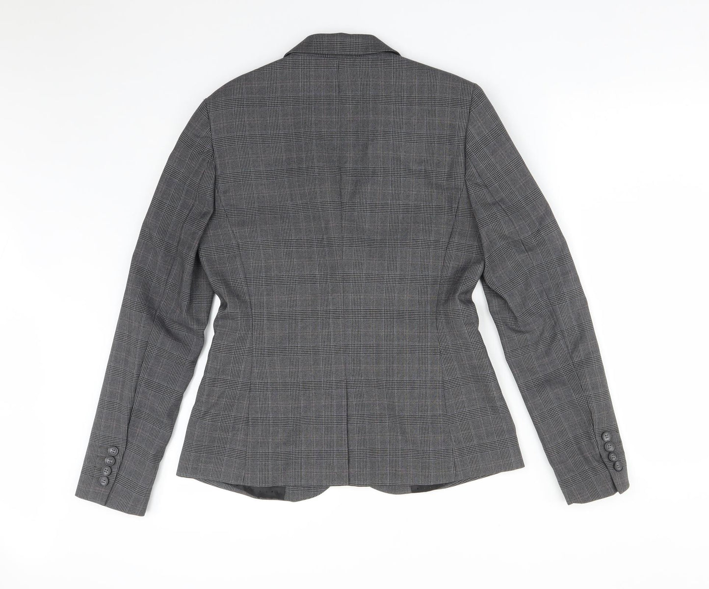 NEXT Womens Grey Check  Jacket Suit Jacket Size 10