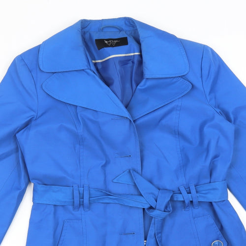 BHS Womens Blue   Trench Coat Coat Size 12