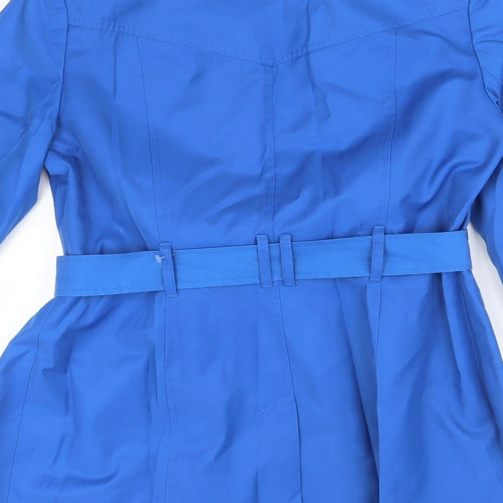 BHS Womens Blue   Trench Coat Coat Size 12