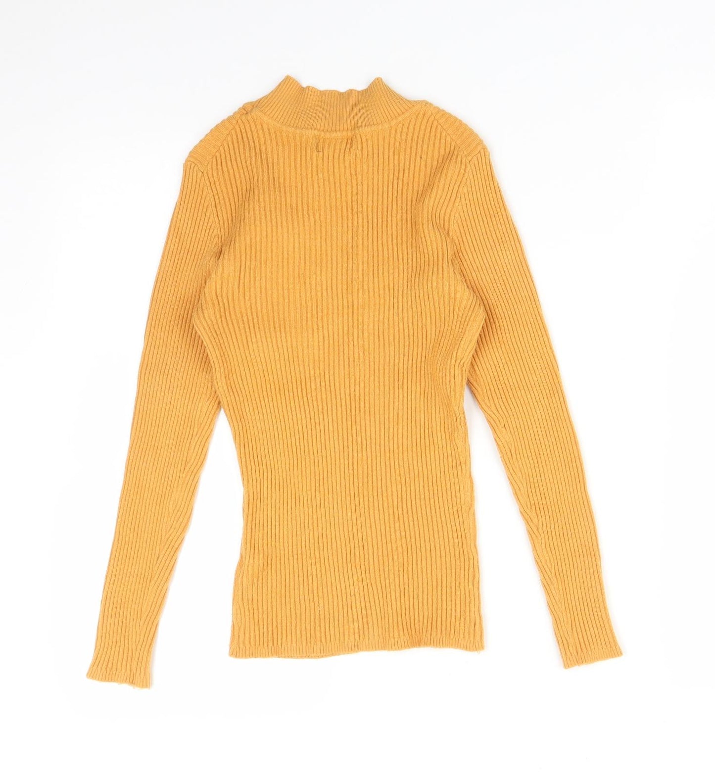 Primark Womens Yellow Striped  Basic T-Shirt Size S