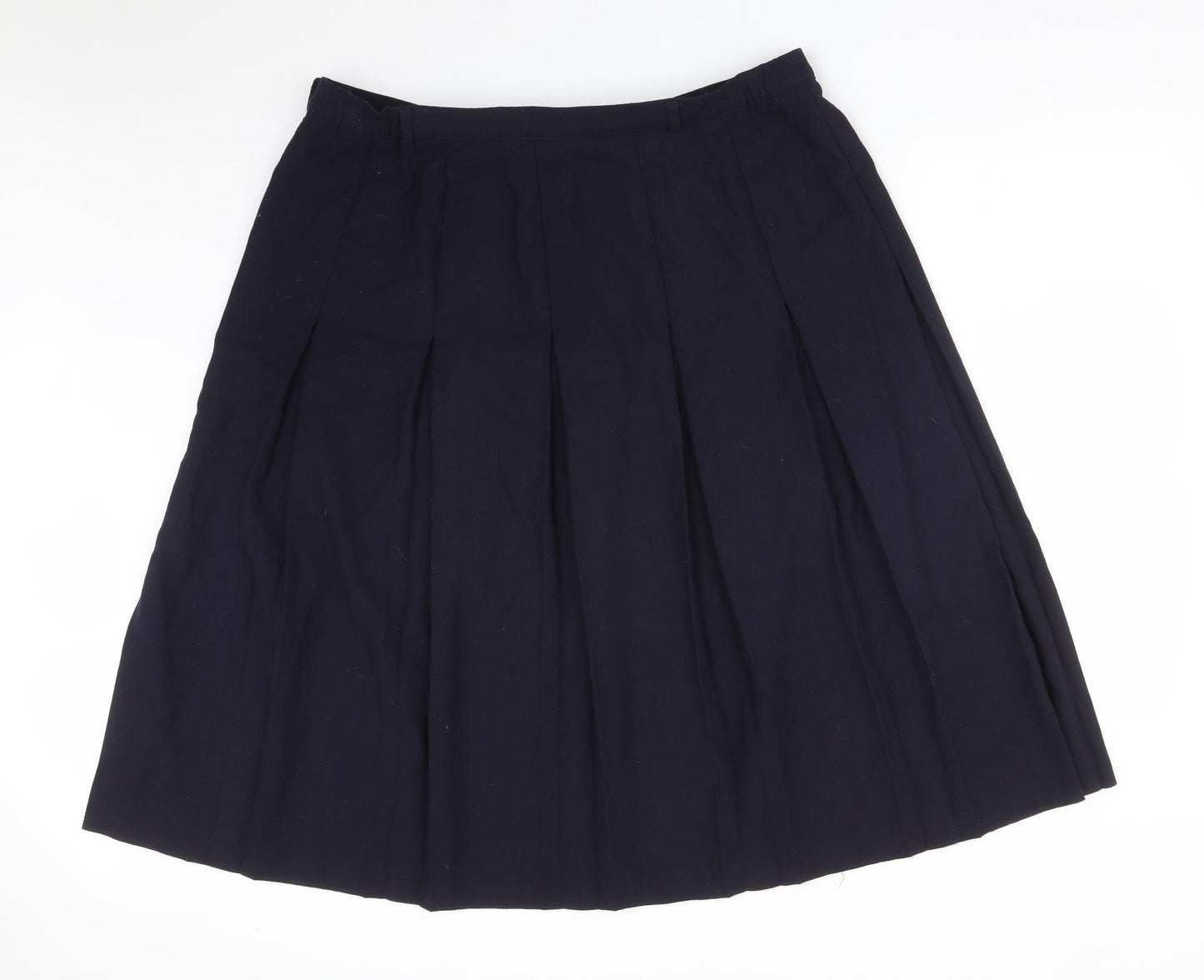 THE EDINBURGH COLLECTION Womens Blue   Pleated Skirt Size 24