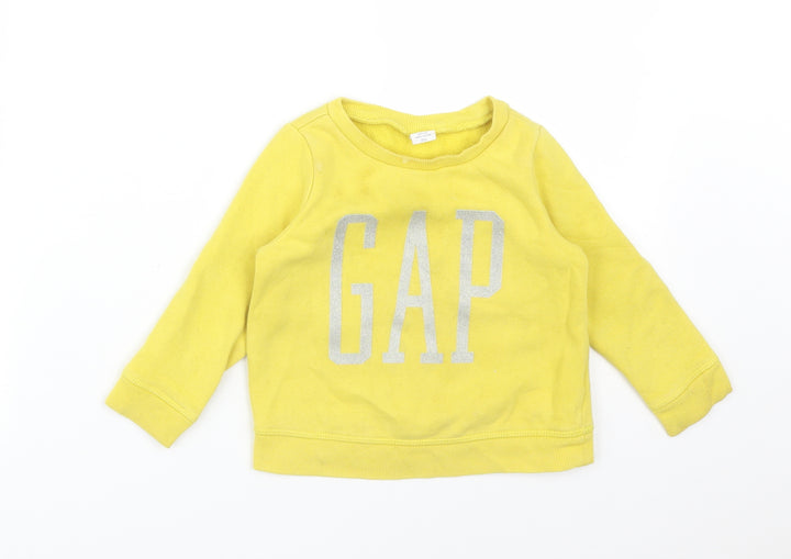 Gap Boys Yellow Pullover Sweatshirt Size 2 Years - GAP