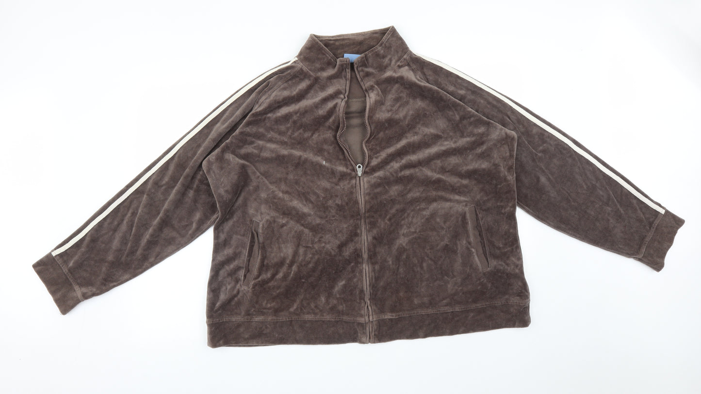 RESUME Womens Blue   Full Zip Sweatshirt Size 28