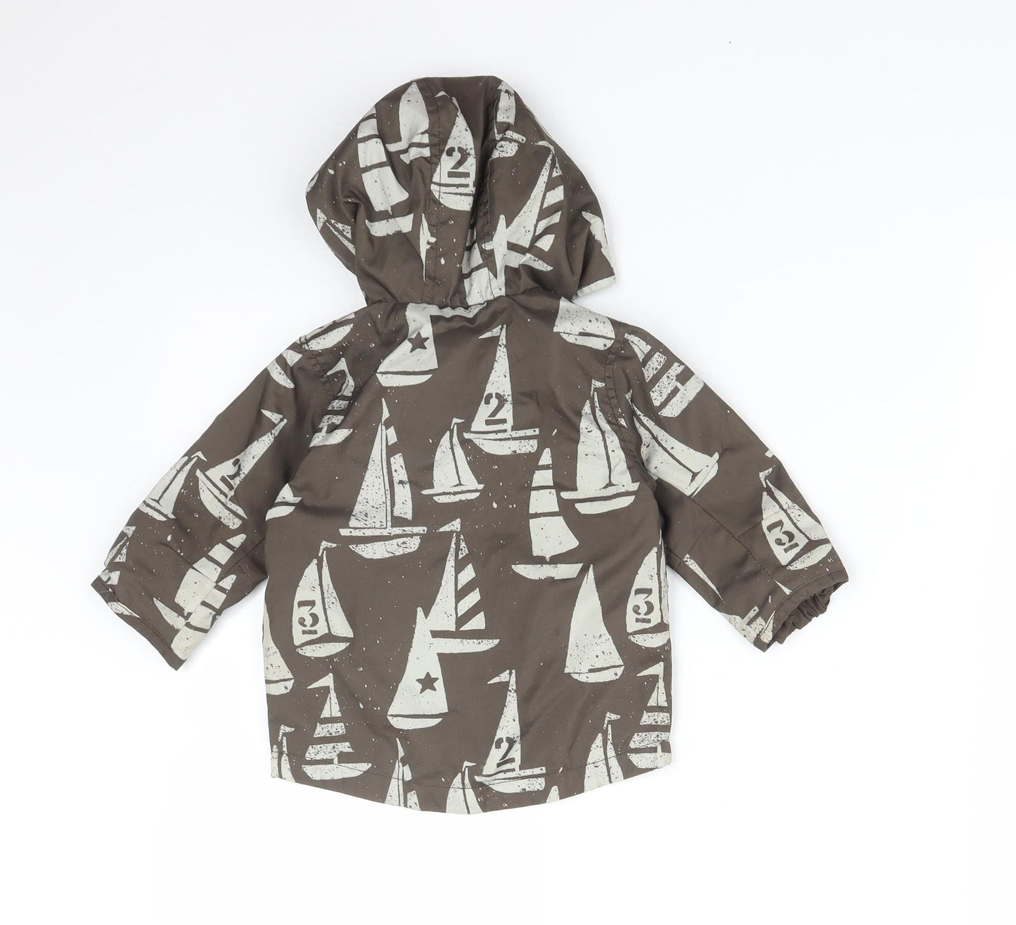 NEXT Baby Green   Overcoat Coat Size 6-9 Months  - BOATS