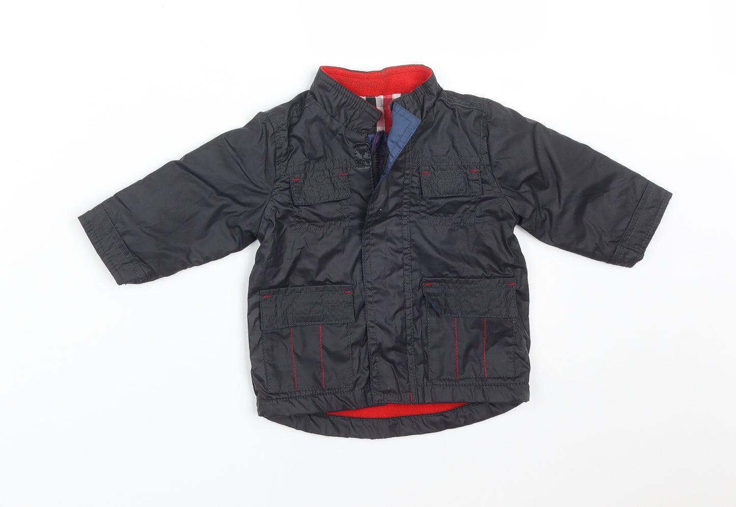 George Baby Black   Overcoat Coat Size 3-6 Months