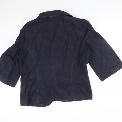 Per Una Womens Blue   Jacket Blazer Size 14