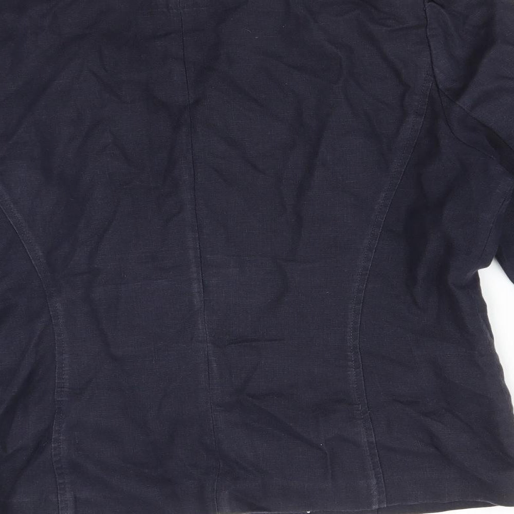 Per Una Womens Blue   Jacket Blazer Size 14