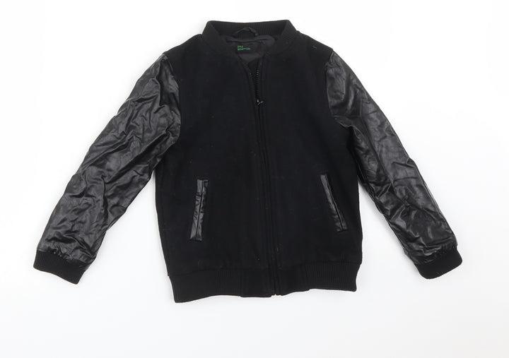 STILE BENETTON Boys Black   Jacket  Size S