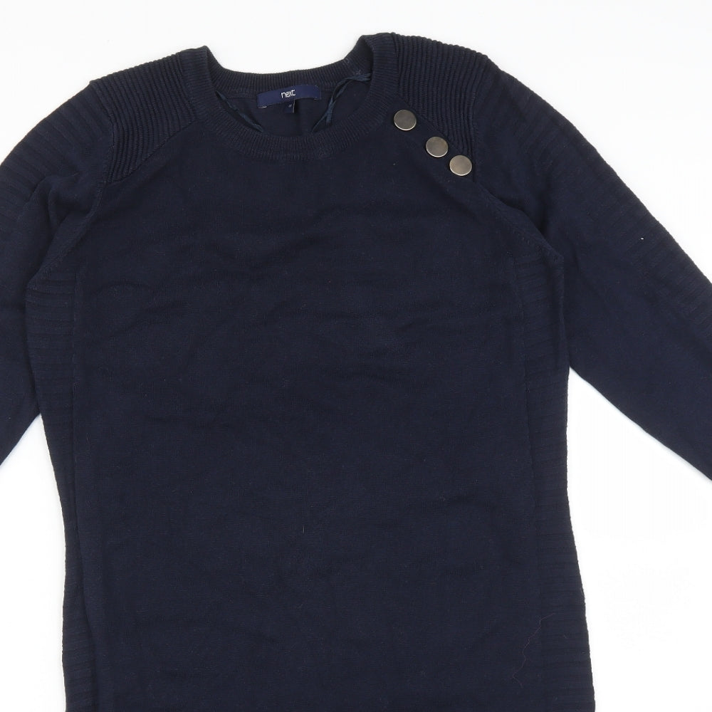 NEXT Womens Blue Striped  Jumper Dress  Size 12