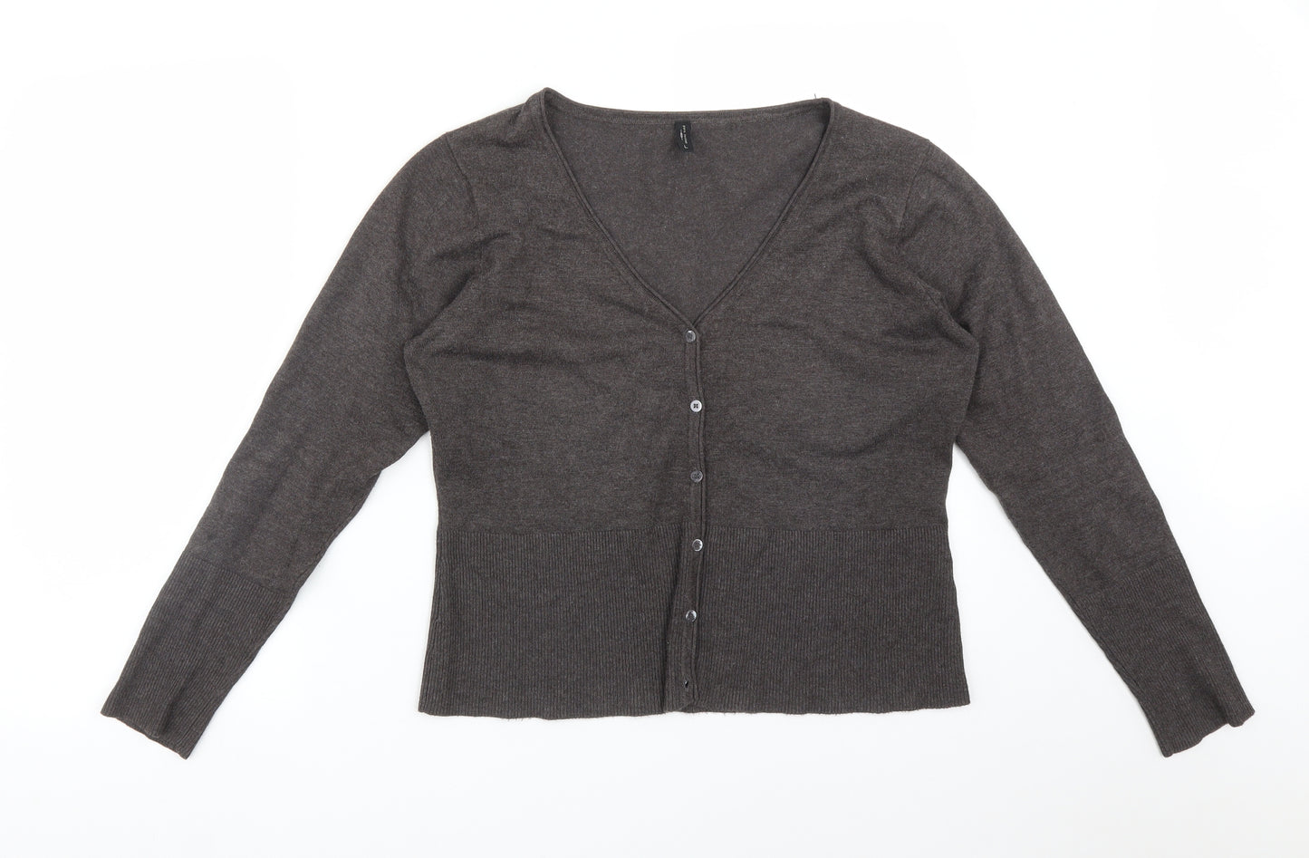PUURE INSTINCT Womens Grey   Cardigan Jumper Size L