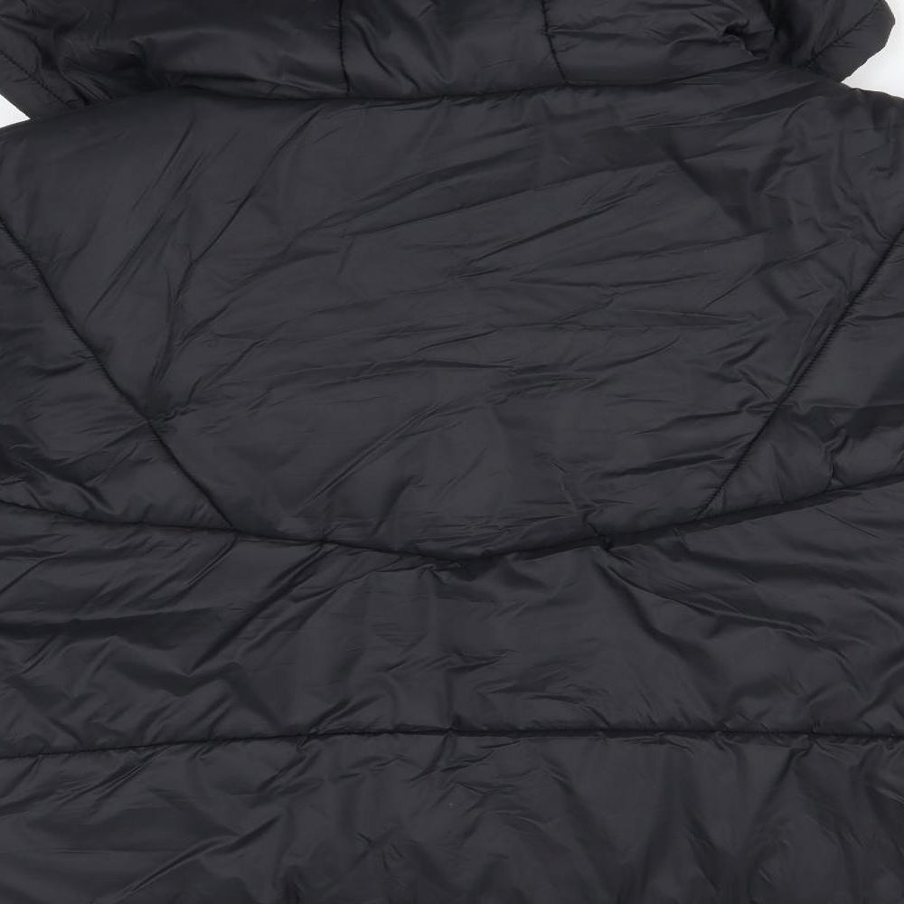 Boohoo Womens Black   Puffer Jacket Coat Size 10