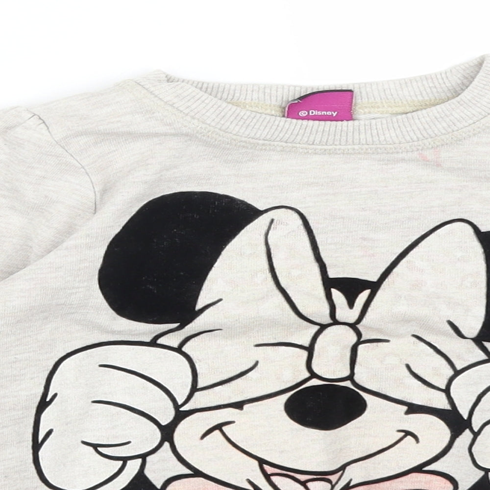 George Girls Grey   Pullover Sweatshirt Size 3-4 Years  - MINNIE MOUSE