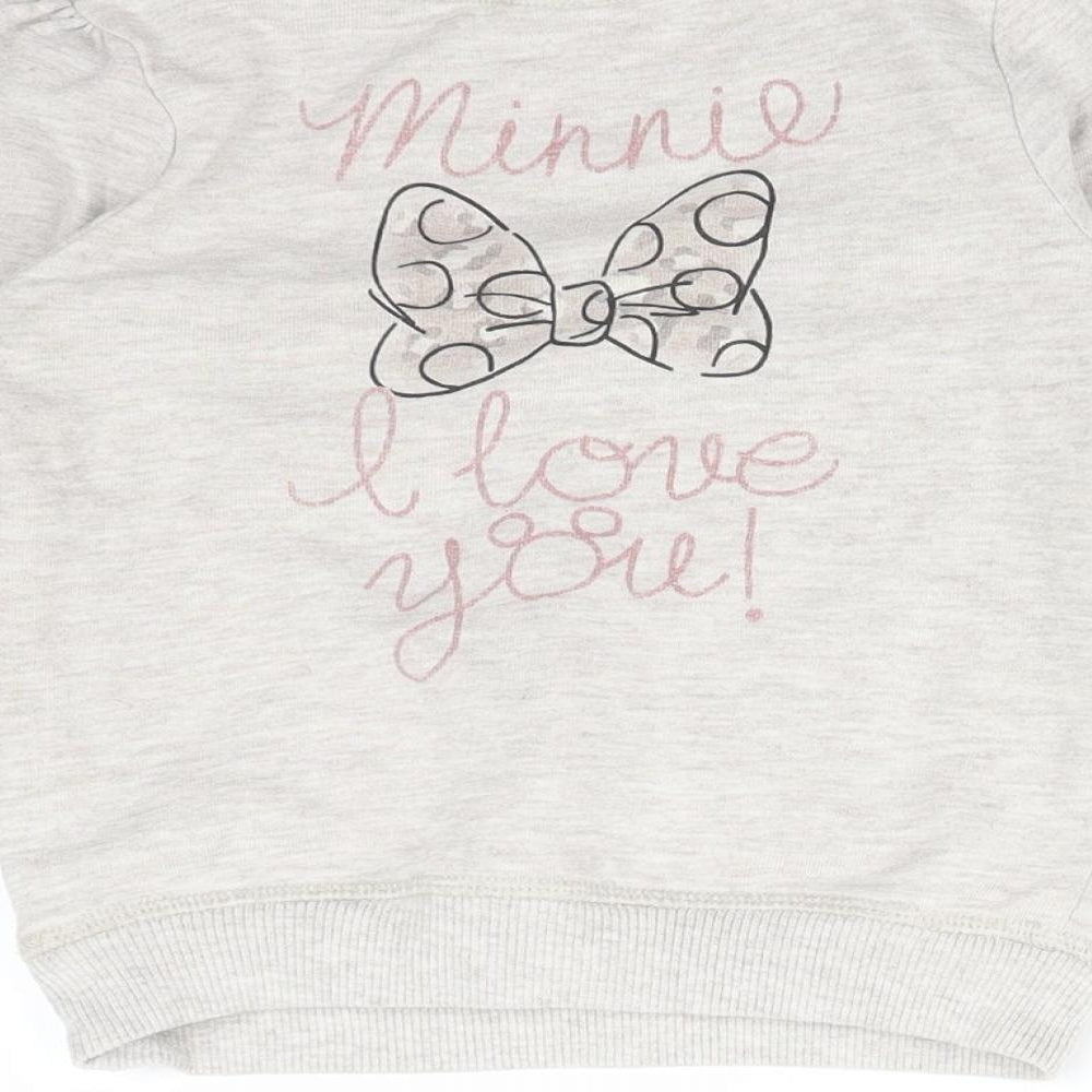 George Girls Grey   Pullover Sweatshirt Size 3-4 Years  - MINNIE MOUSE
