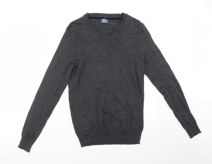 Charles Wilson Mens Grey   Pullover Sweatshirt Size S
