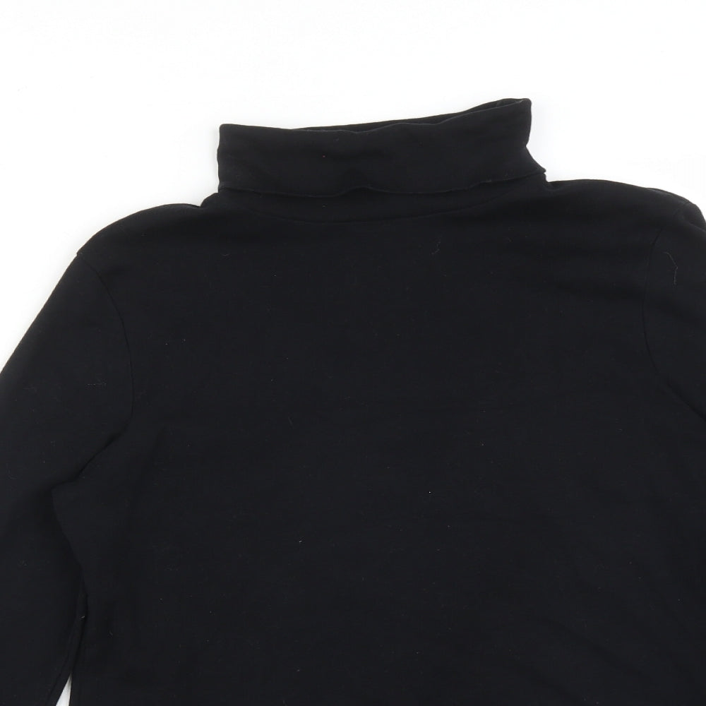 M&Co Womens Black   Basic T-Shirt Size 16