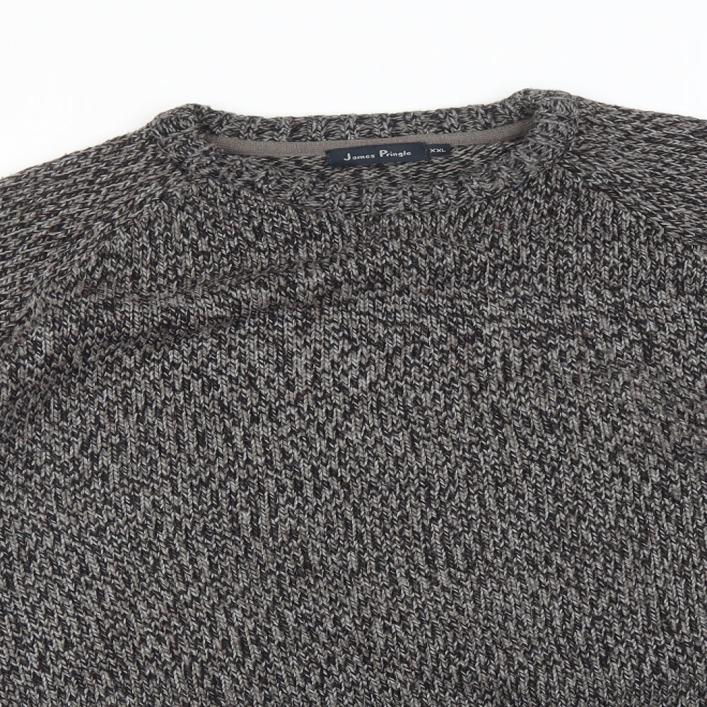 JAMES PRINGLE Mens Grey   Pullover Sweatshirt Size 2XL
