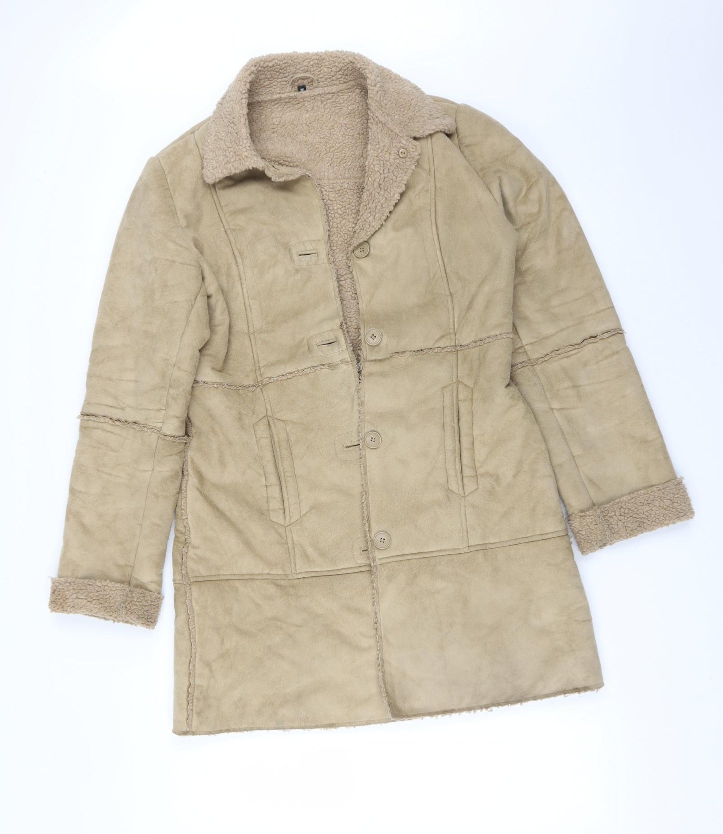 RIJO Womens Brown   Overcoat Coat Size 8