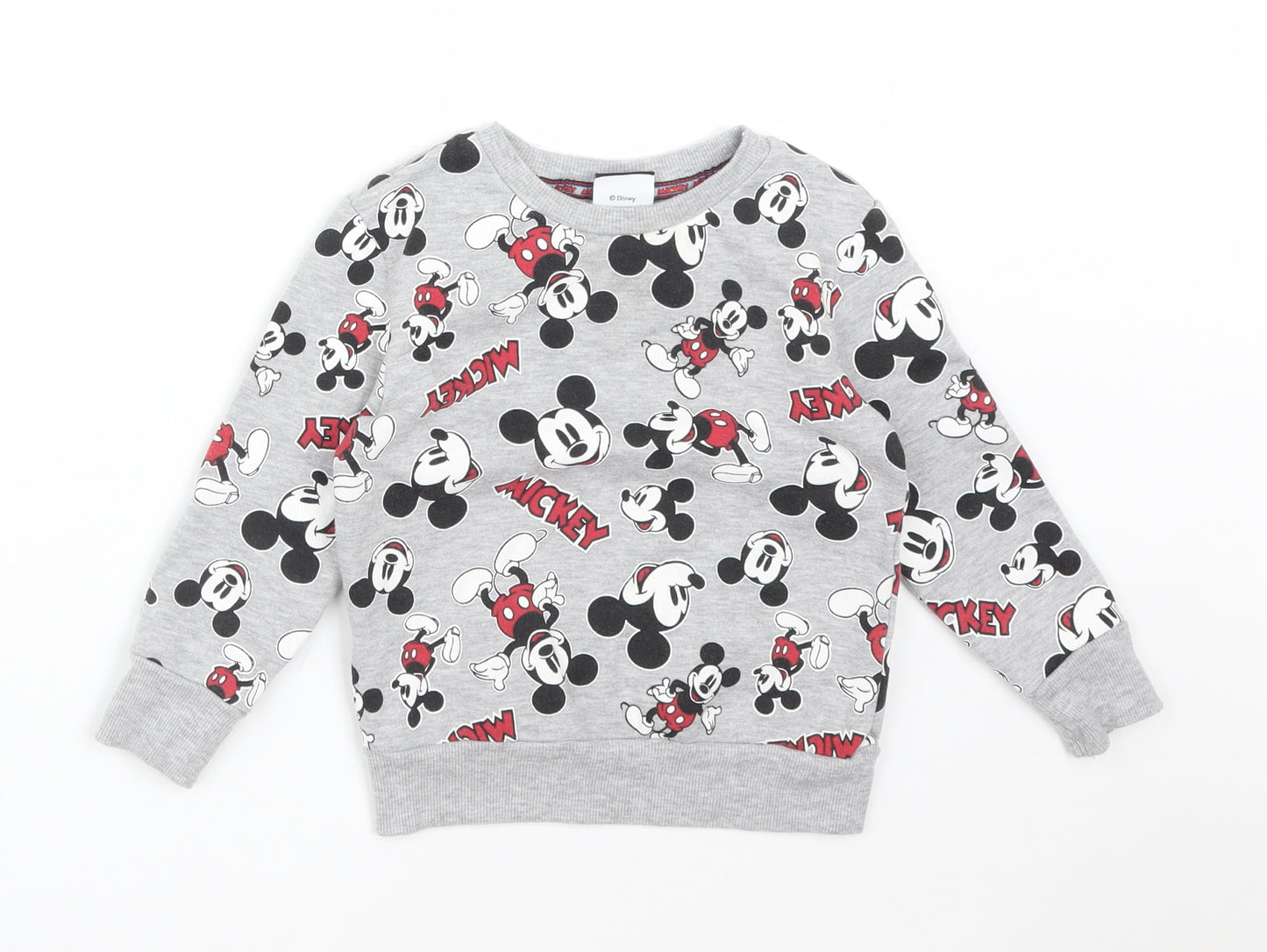 George Boys Grey   Pullover Sweatshirt Size 2-3 Years  - MICKEY MOUSE