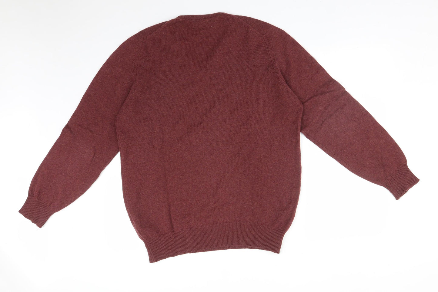 PURE LAMBSWOOL Mens Red   Pullover Sweatshirt Size M