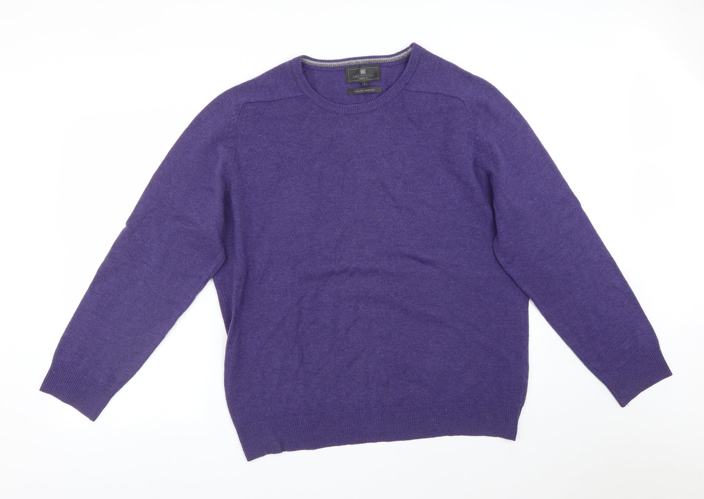 M&S Mens Purple   Pullover Sweatshirt Size L
