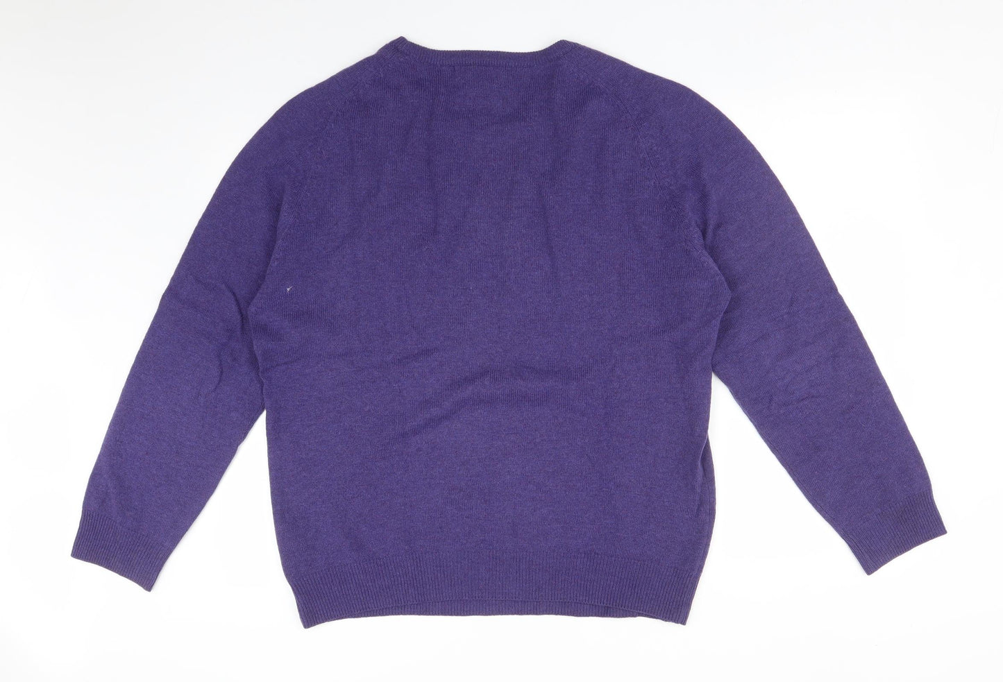 M&S Mens Purple   Pullover Sweatshirt Size L