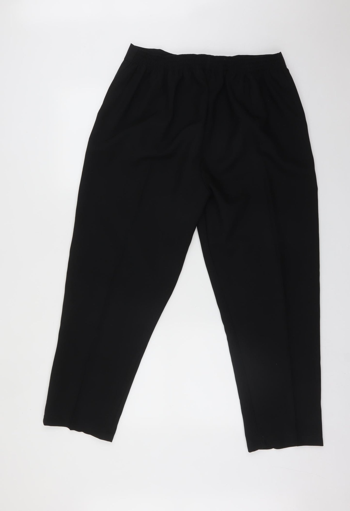 Preworn Womens Black   Trousers  Size 18 L26 in