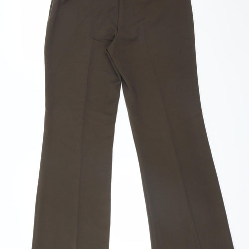 Papaya Womens Brown   Trousers  Size 12 L30 in