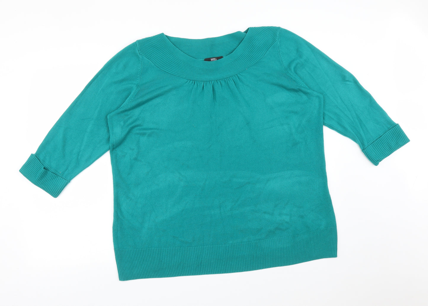 M&S Womens Green   Basic T-Shirt Size 22