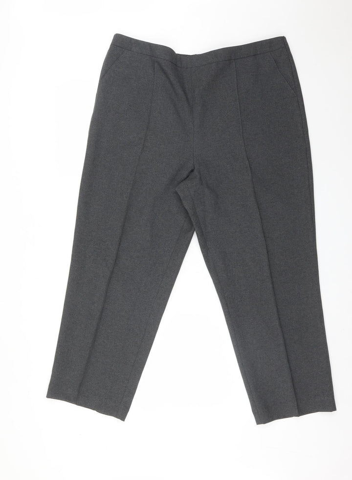 ISLE Womens Grey Trousers Size 20 L26 in