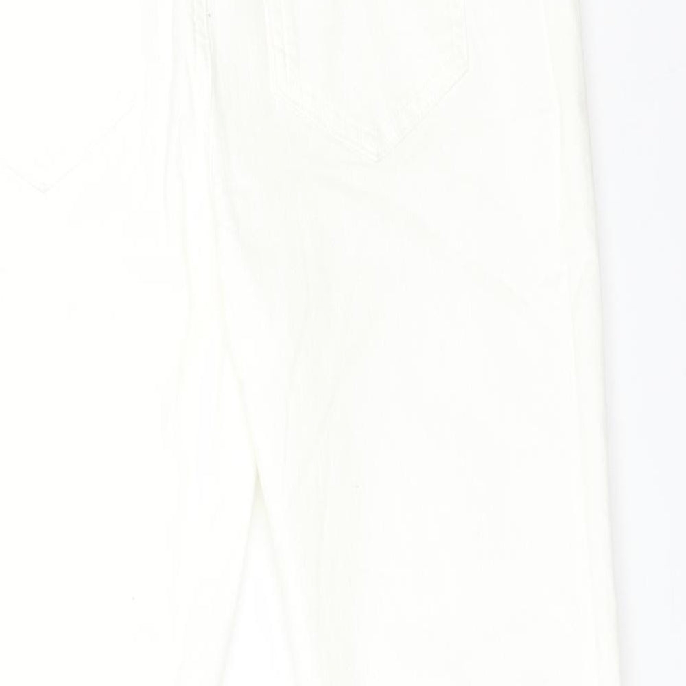 Mint Velvet Womens White   Straight Jeans Size 12 L26 in