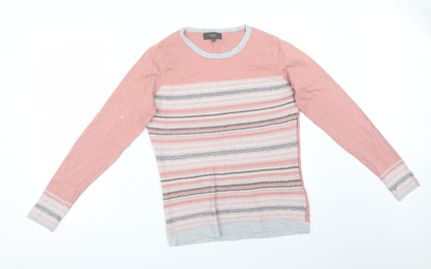 NEXT Womens Multicoloured Striped  Basic T-Shirt Size 12