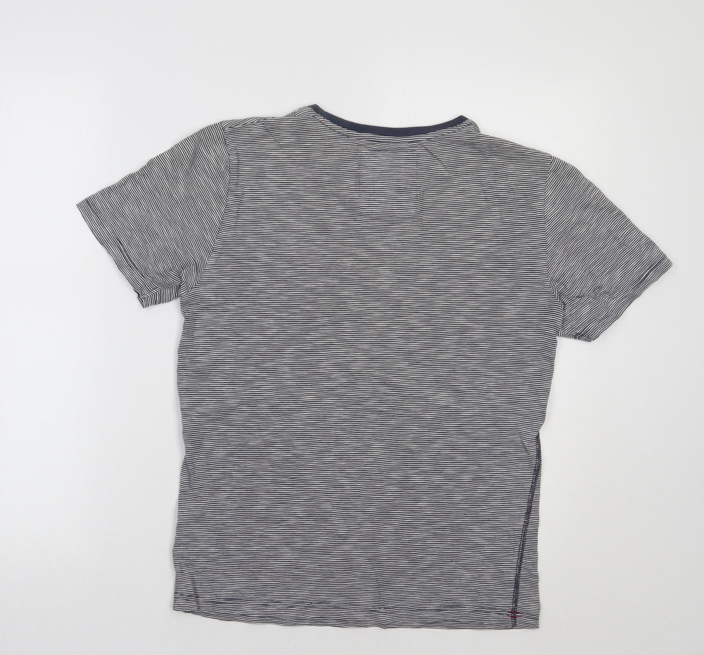 NEXT Womens Blue Striped  Basic T-Shirt Size S