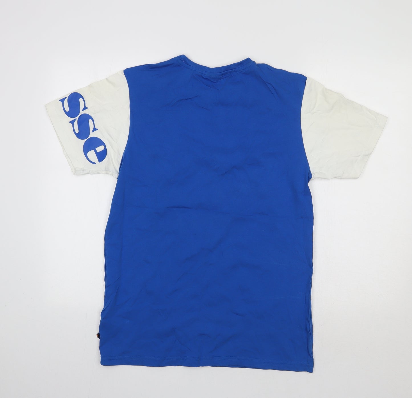 Ellesse  Mens Blue Colourblock   T-Shirt Size S