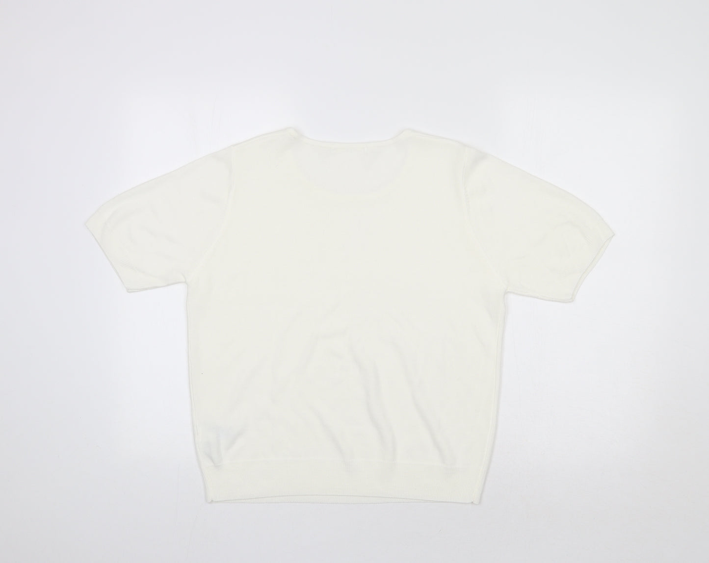 M&S Womens Ivory   Pullover Jumper Size 16