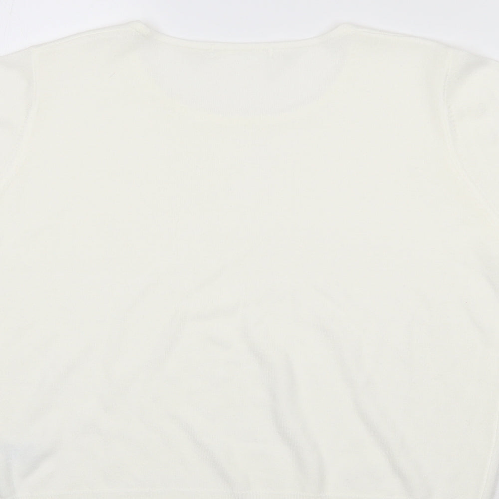 M&S Womens Ivory   Pullover Jumper Size 16