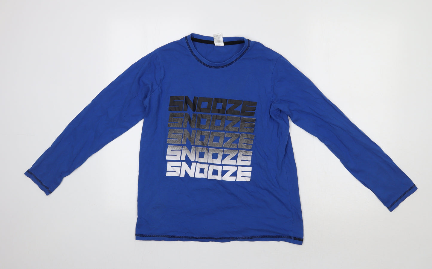 Preworn Boys Blue    Pyjama Top Size 14-15 Years  - Snooze