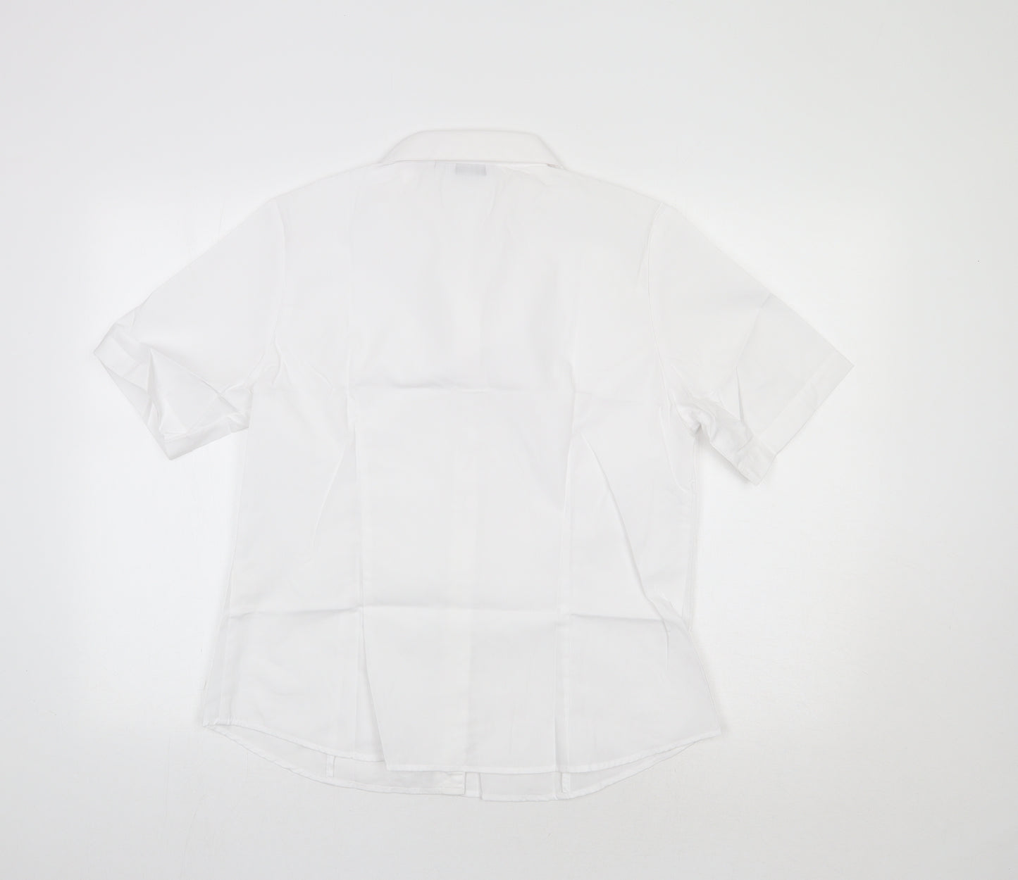 Disley Womens White   Basic Button-Up Size 14