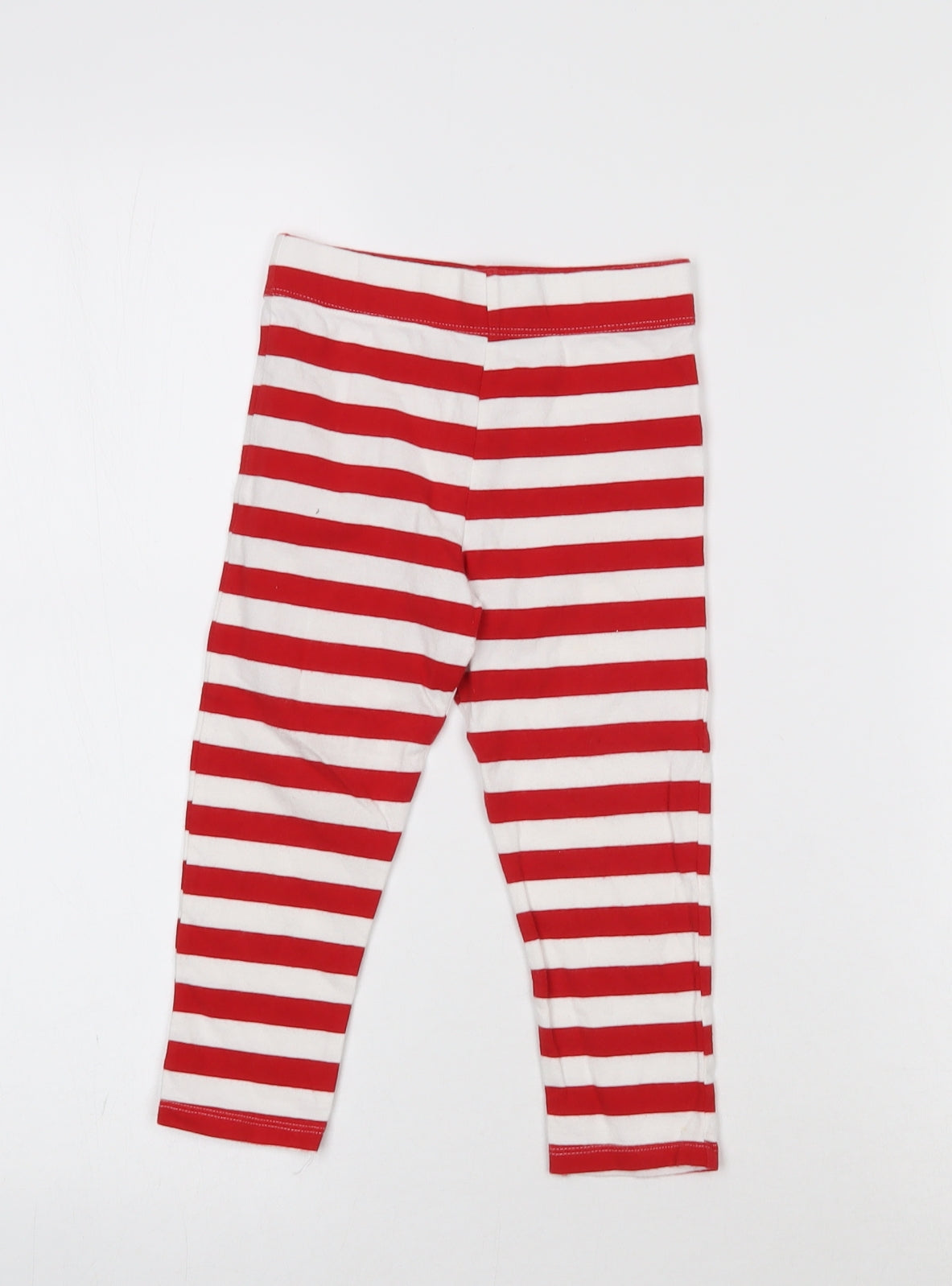 F&F Baby Red Striped  Jogger Leggings Size 18-24 Months