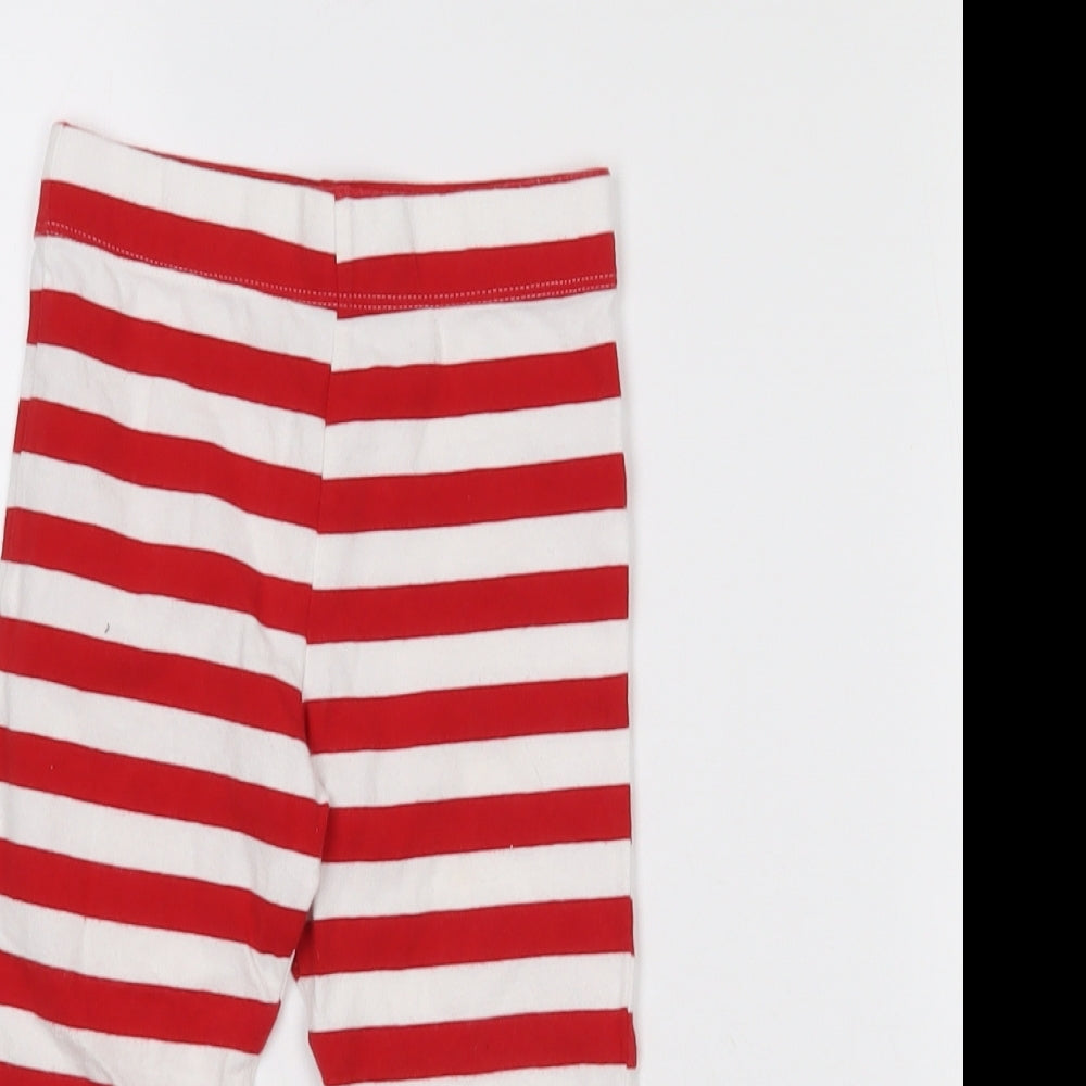 F&F Baby Red Striped  Jogger Leggings Size 18-24 Months