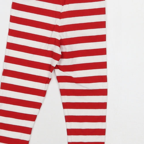 F&F Baby Red Striped  Jogger Leggings Size 18-24 Months