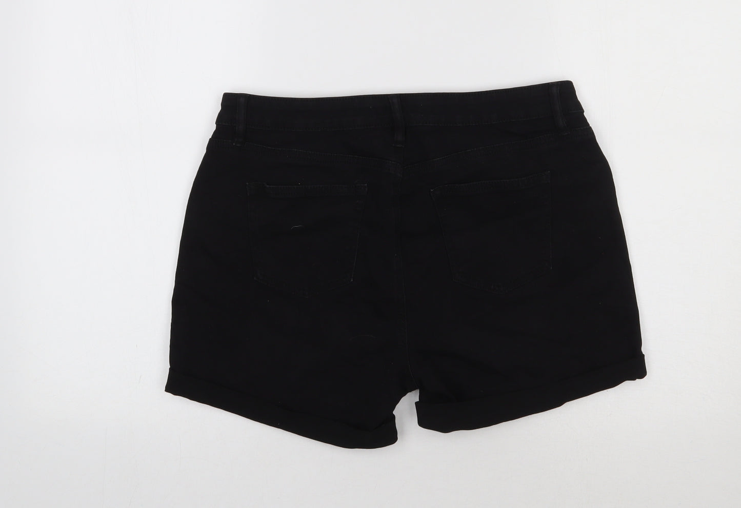 Primark Womens Black   Chino Shorts Size 16
