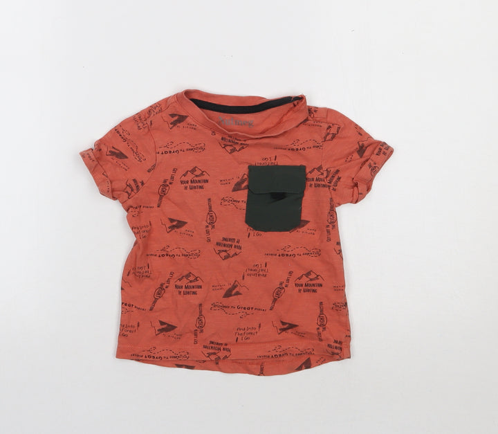 Nutmeg Baby Orange Basic T-Shirt Size 12-18 Months